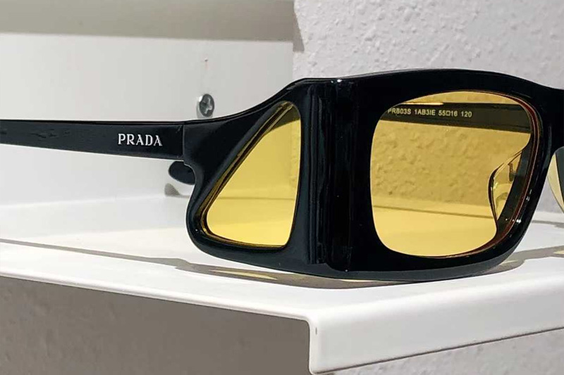 PRB03S Sunglasses Black Yellow