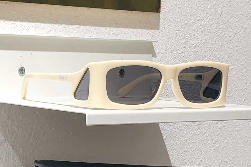 PRB03S Sunglasses White Gray