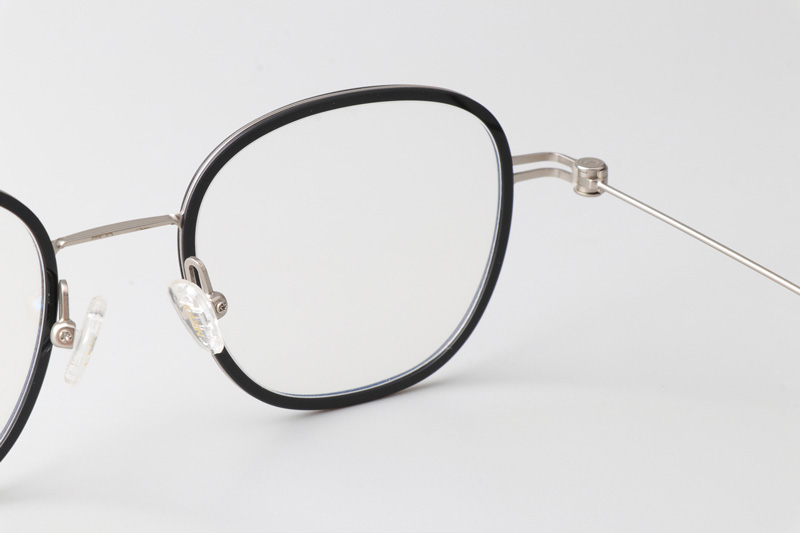 Pinne Eyeglasses Black Silver