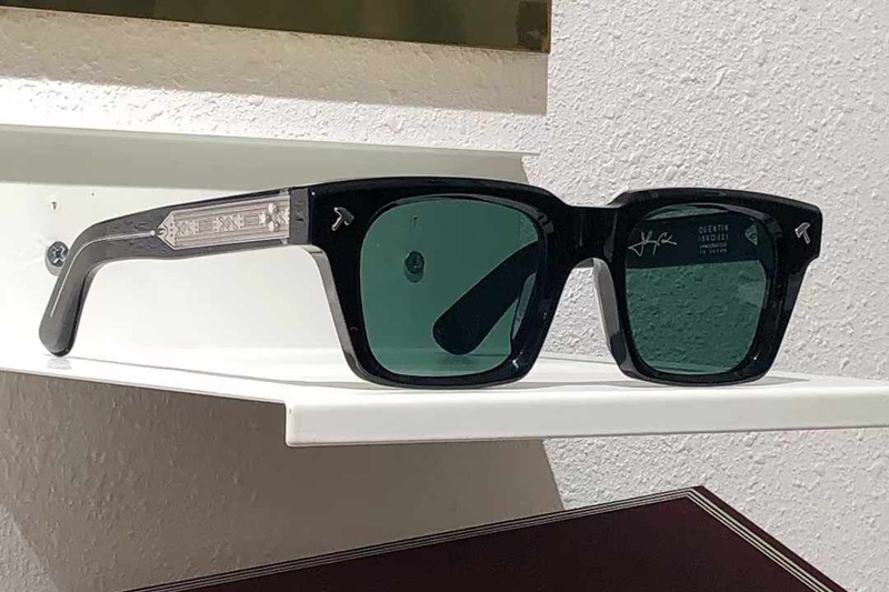 Quentin Sunglasses Black Green