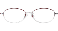 RS20046 Eyeglasses Red Silver