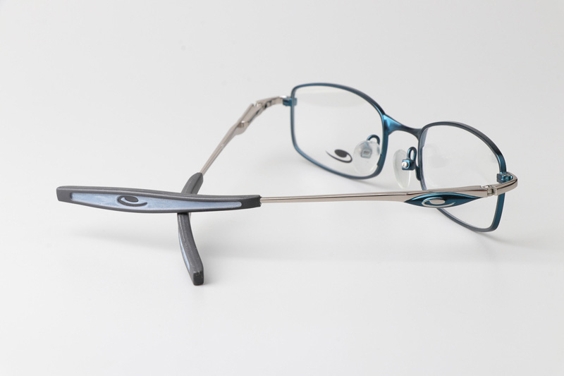 Rid04 Eyeglasses Blue Silver