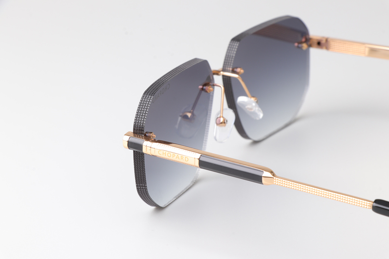 SCHG80 Sunglasses Gold Gradient Gray