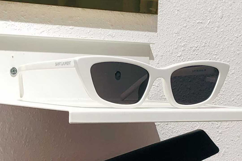 SL277 Sunglasses White Gray