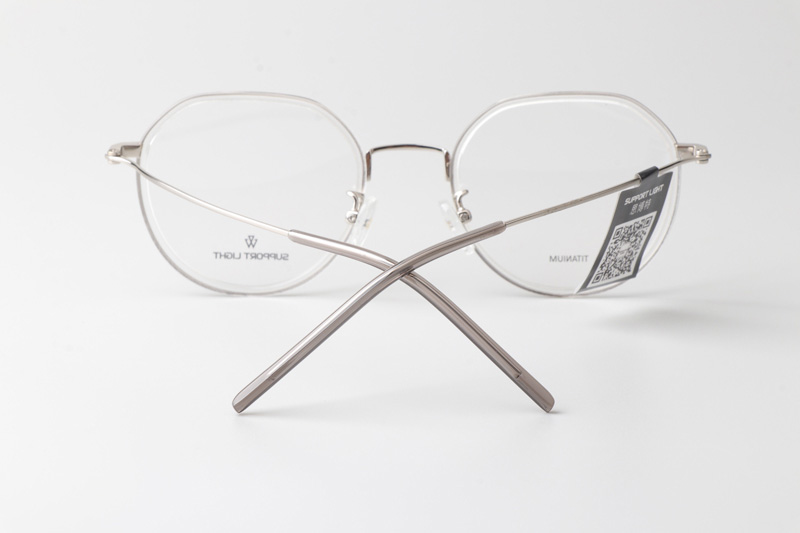 SL3016 Eyeglasses Transparent Silver