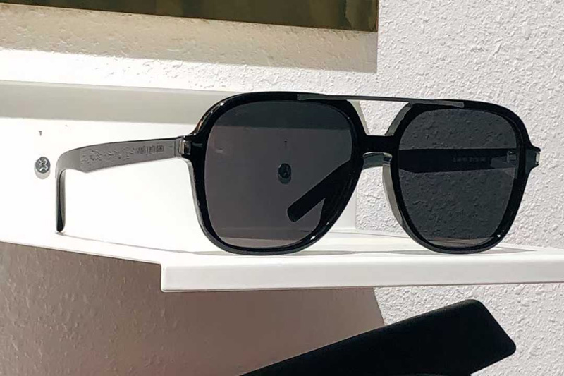 SL545 Sunglasses Black Gray