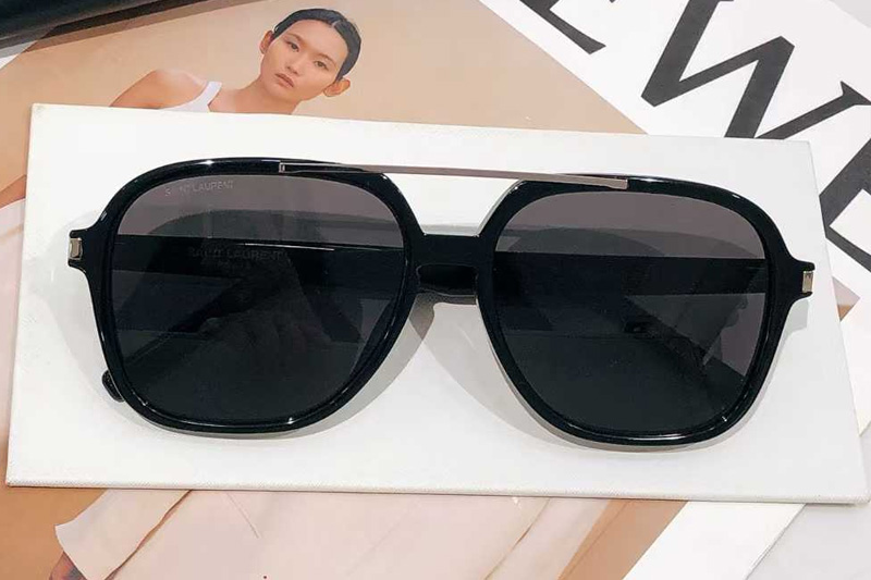 SL545 Sunglasses Black Gray