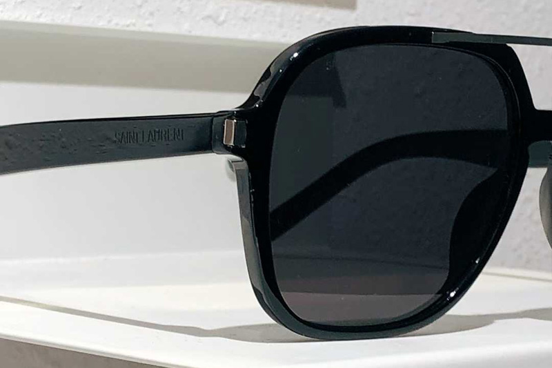 SL545 Sunglasses Black Gray