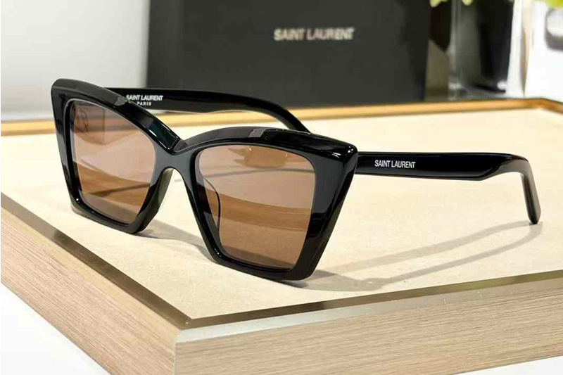 SL657 Sunglasses Black Brown