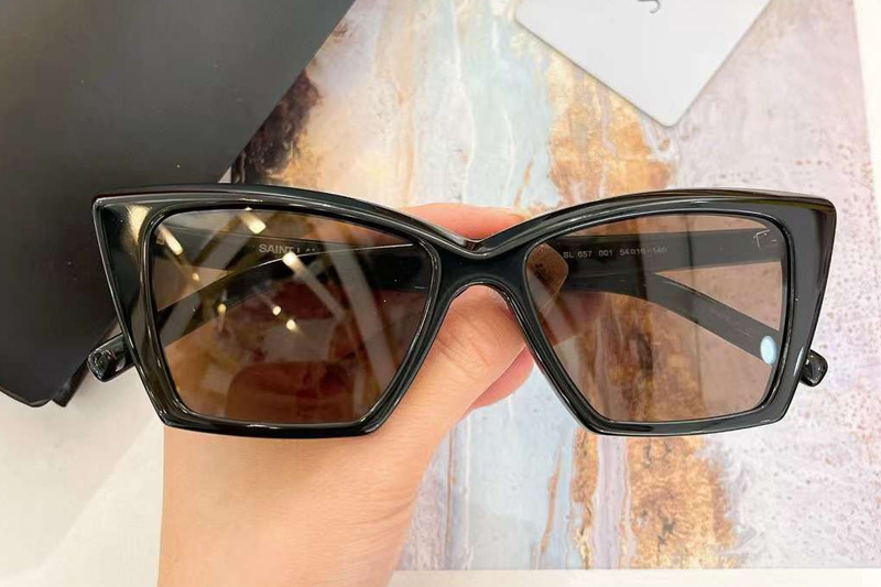 SL657 Sunglasses Black Brown