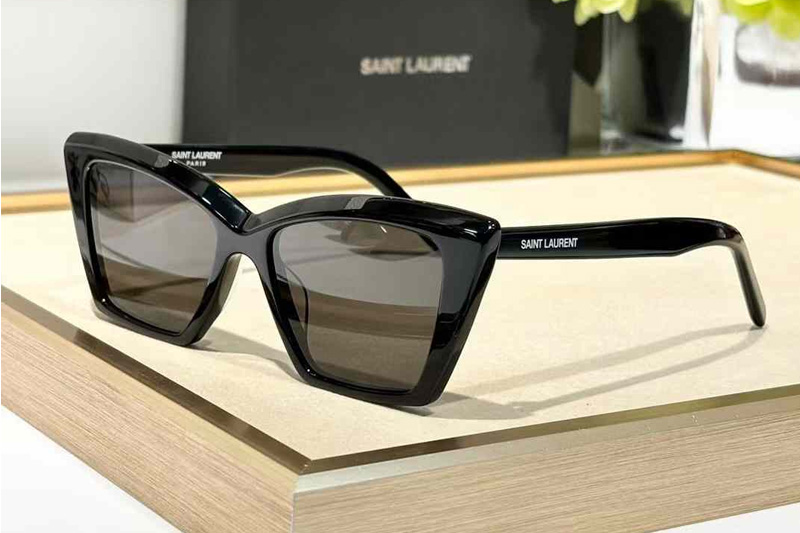 SL657 Sunglasses Black Gray