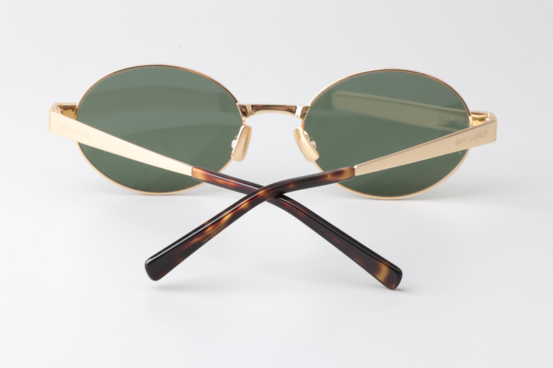 SL692 Sunglasses Gold Green