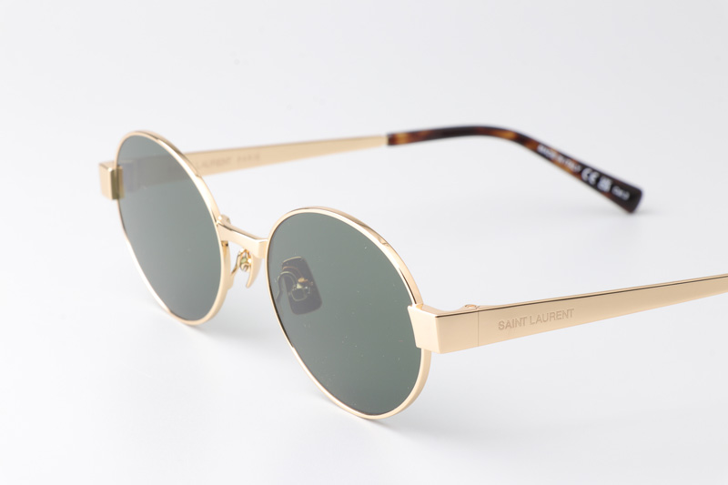 SL692 Sunglasses Gold Green