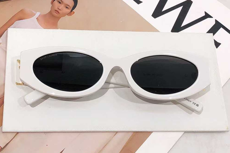 SL764 Sunglasses White Gray