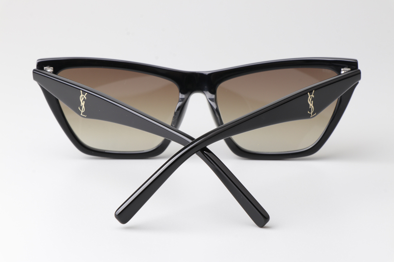 SLM103 Sunglasses Black Gradient Brown