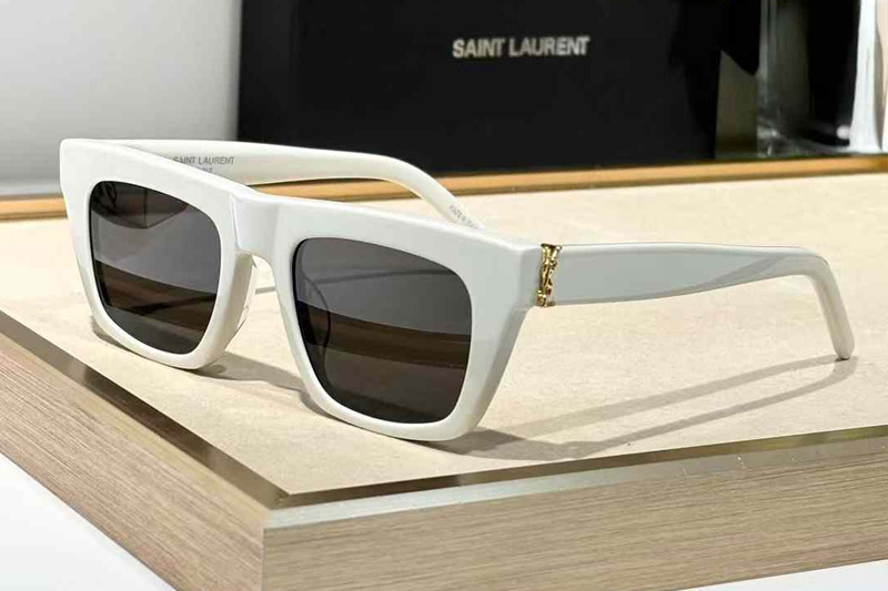 SLM131 Sunglasses White Gray