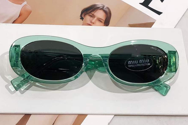 SMU06ZS Sunglasses Green Gray