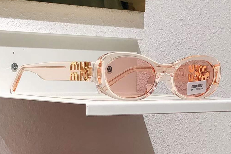 SMU06ZS Sunglasses Transparent Pink