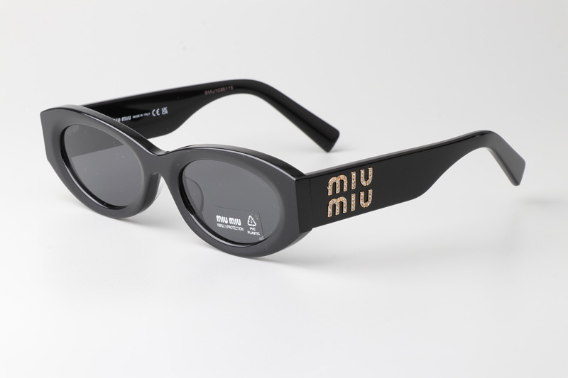 SMU11S Sunglasses Black Gray