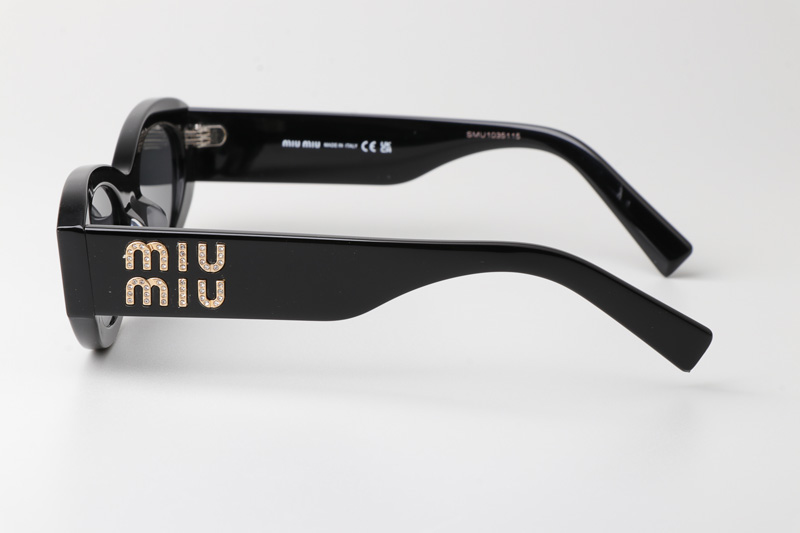 SMU11S Sunglasses Black Gray