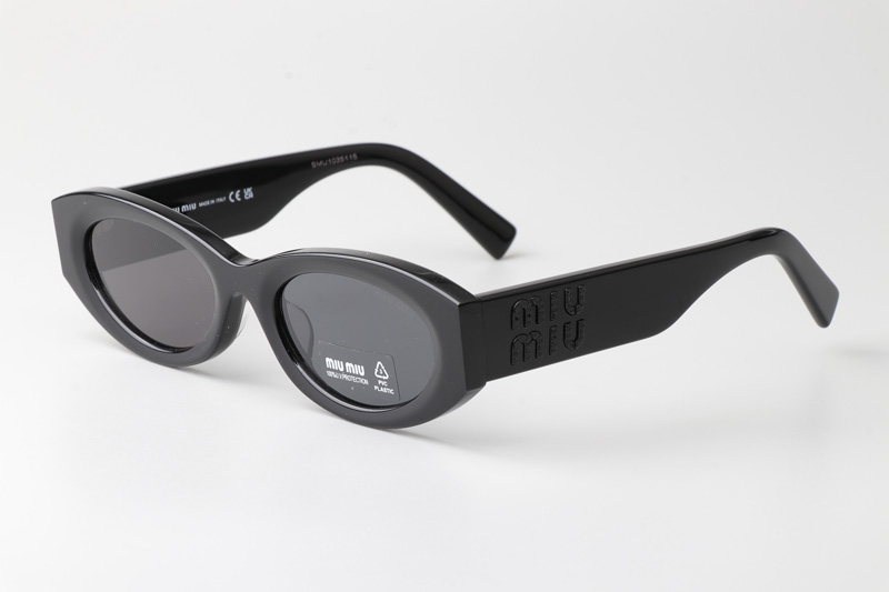 SMU11S Sunglasses Full Black Gray