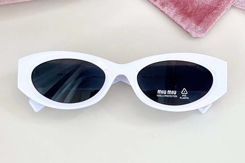 SMU11S Sunglasses White Gray