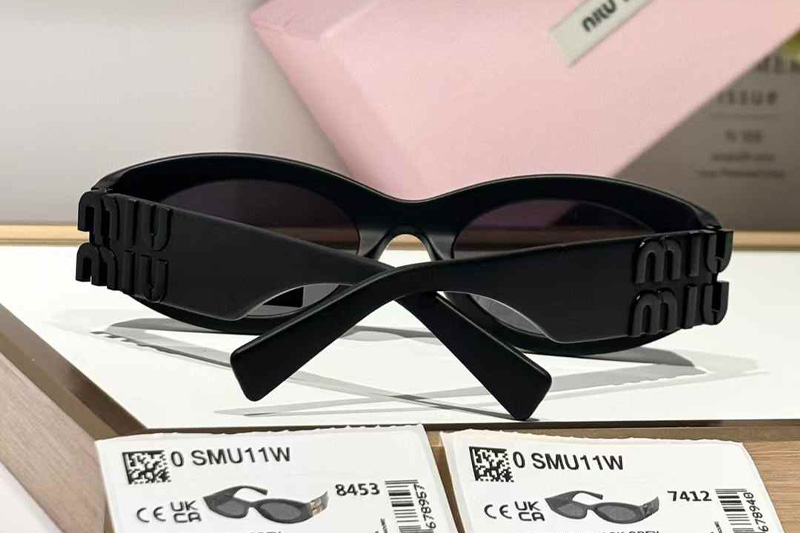 SMU11W Sunglasses Black Gray