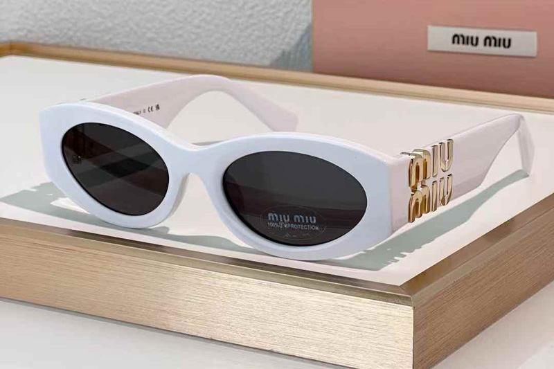 SMU11W Sunglasses White Gray