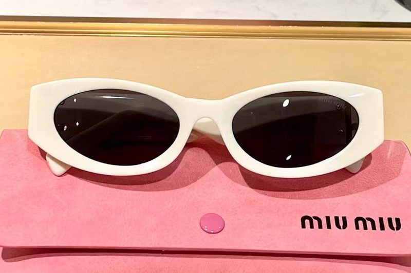 SMU11W Sunglasses White Gray