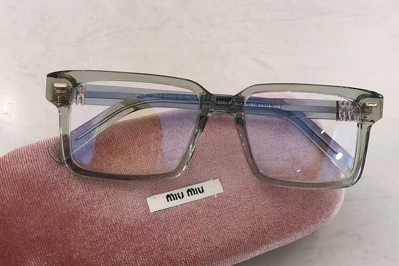 SMU13ZS Eyeglasses Transparent Gray