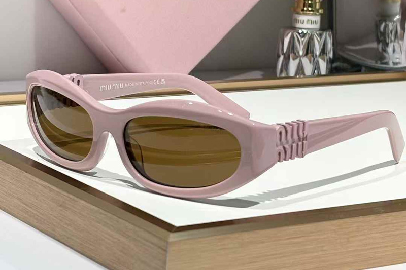 SMU14ZS Sunglasses Pink Brown