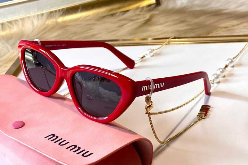 SMU22W Sunglasses Red Gray