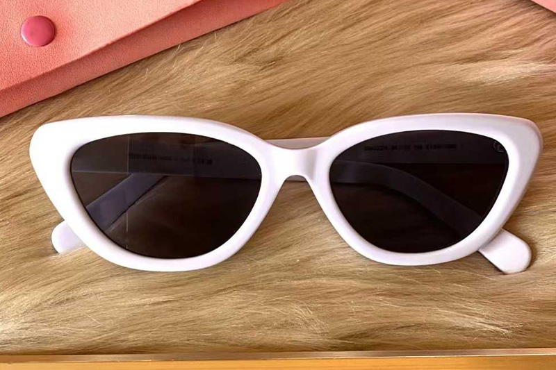 SMU22W Sunglasses White Gray