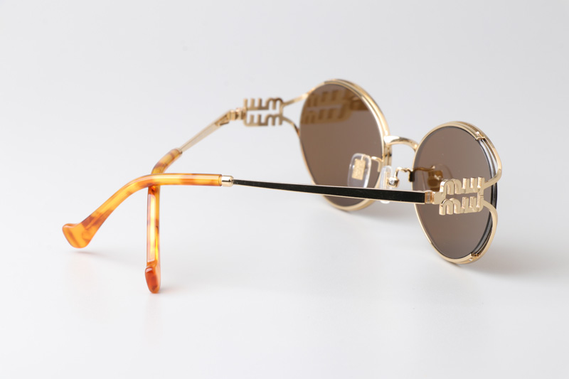 SMU52Y Sunglasses Gold Brown