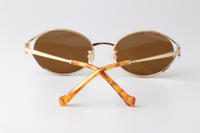 SMU52Y Sunglasses Gold Brown