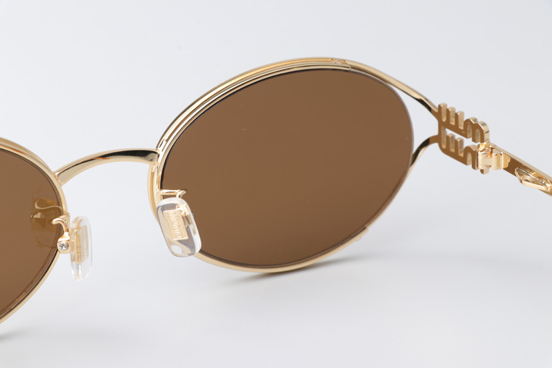 SMU52Y Sunglasses Gold Brown