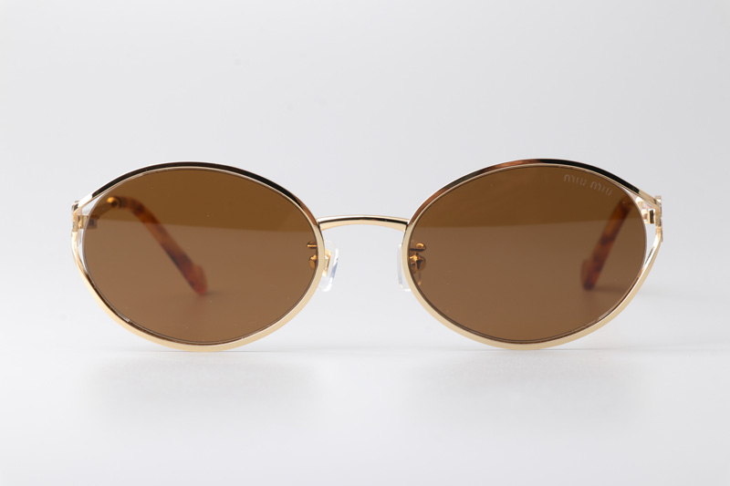 SMU52Y Sunglasses Gold Brown