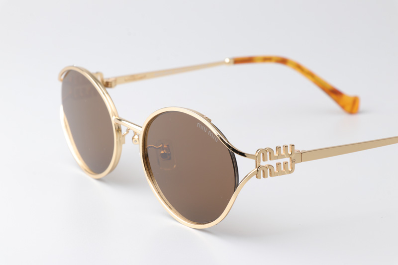 SMU52Y Sunglasses Gold Brown