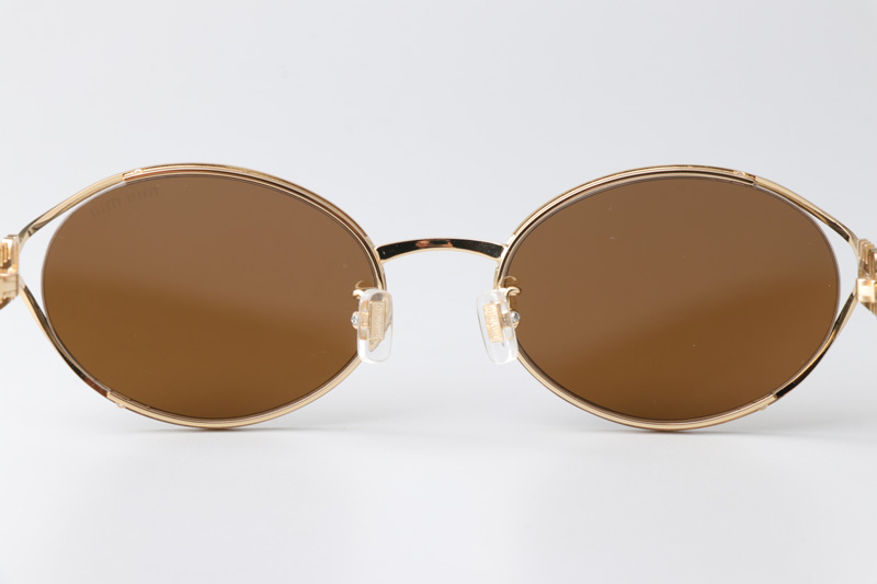 SMU52Y Sunglasses Gold Brown