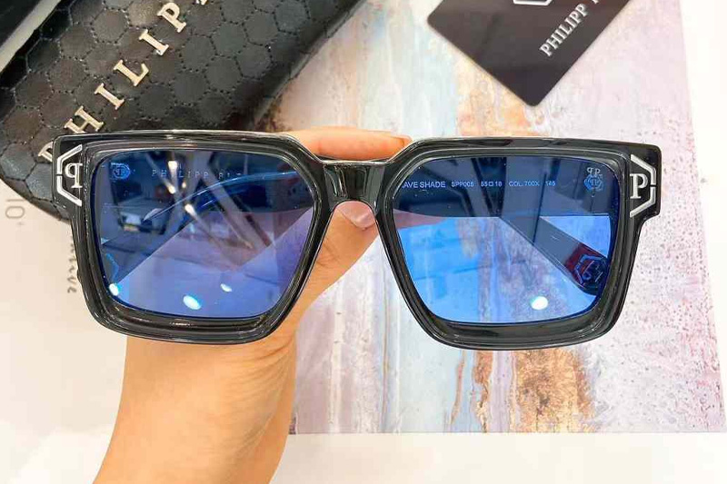 SPP005 Sunglasses Black Blue