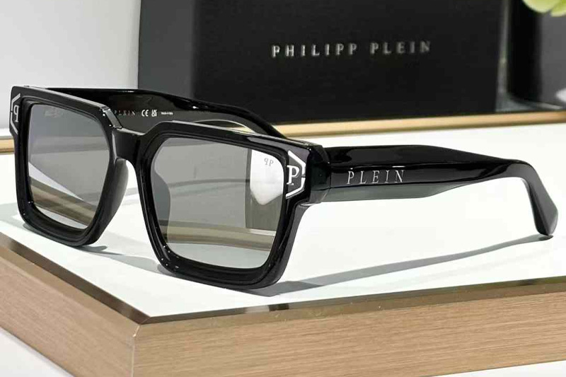 SPP005 Sunglasses Black Silver