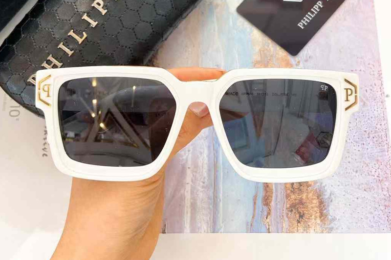 SPP005 Sunglasses White Gray