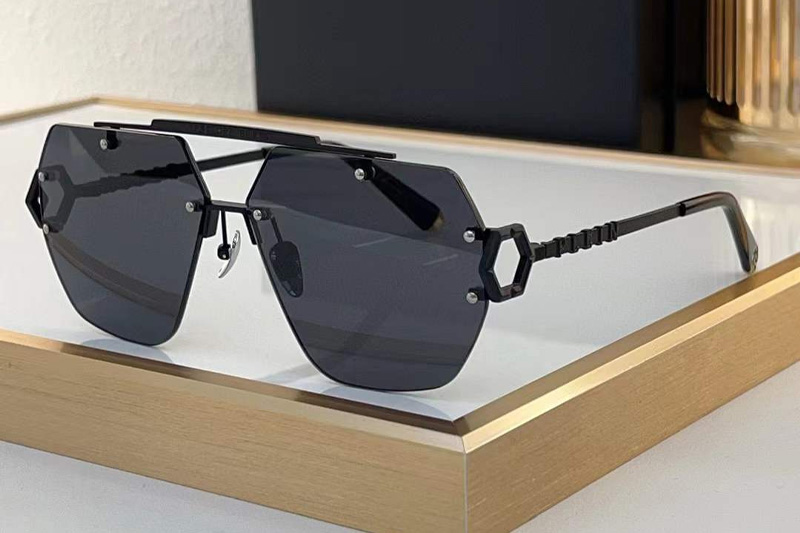 SPP111 Sunglasses Black Gray