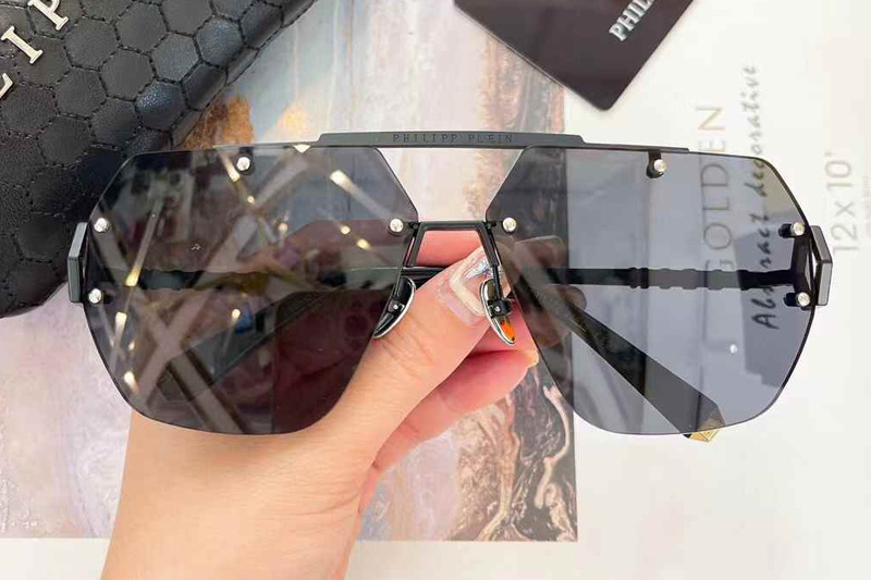 SPP111 Sunglasses Black Gray