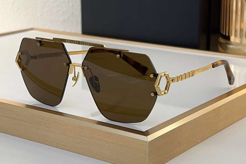 SPP111 Sunglasses Gold Brown