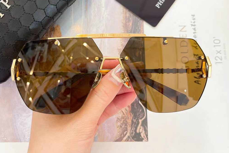 SPP111 Sunglasses Gold Brown