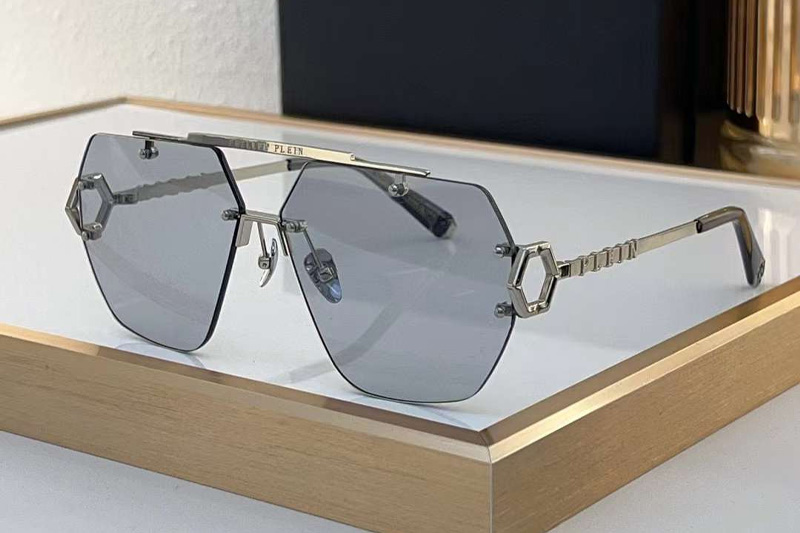 SPP111 Sunglasses Silver Gray