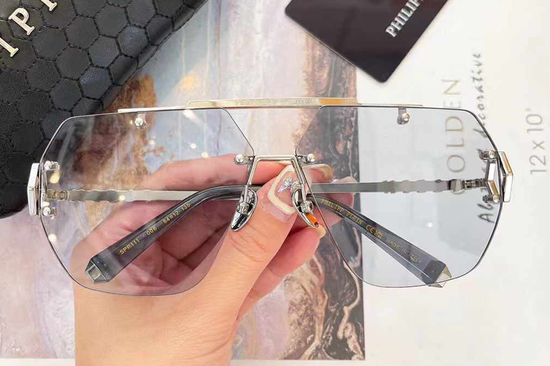 SPP111 Sunglasses Silver Gray