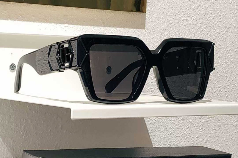 SPP135 Sunglasses Black Gray