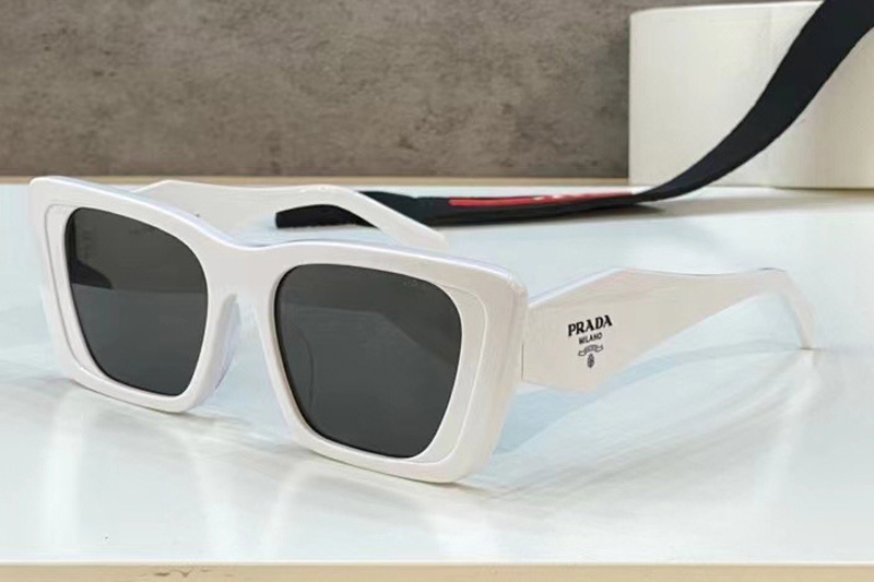 SPR08Y-F Sunglasses White Grey